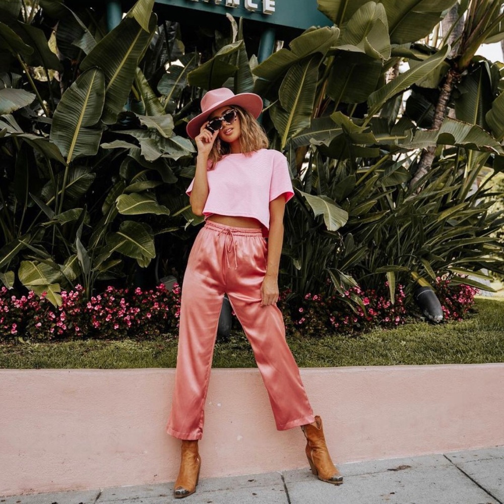 Satin pants